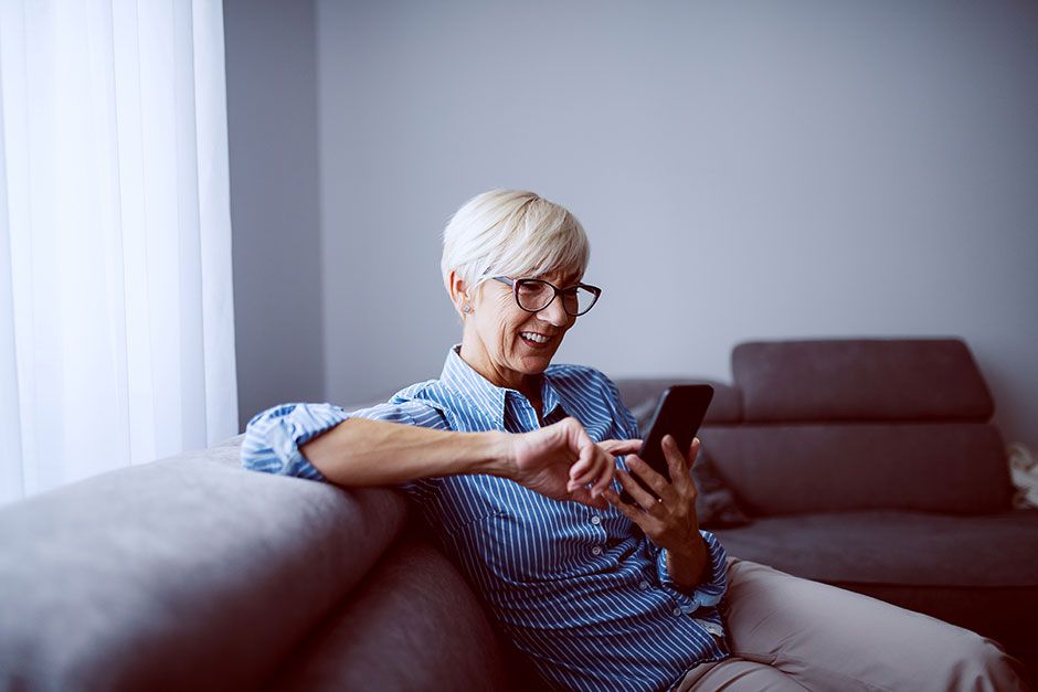 ePROs: What are Electronic Patient Reported Outcomes? Woman on Smartphone
